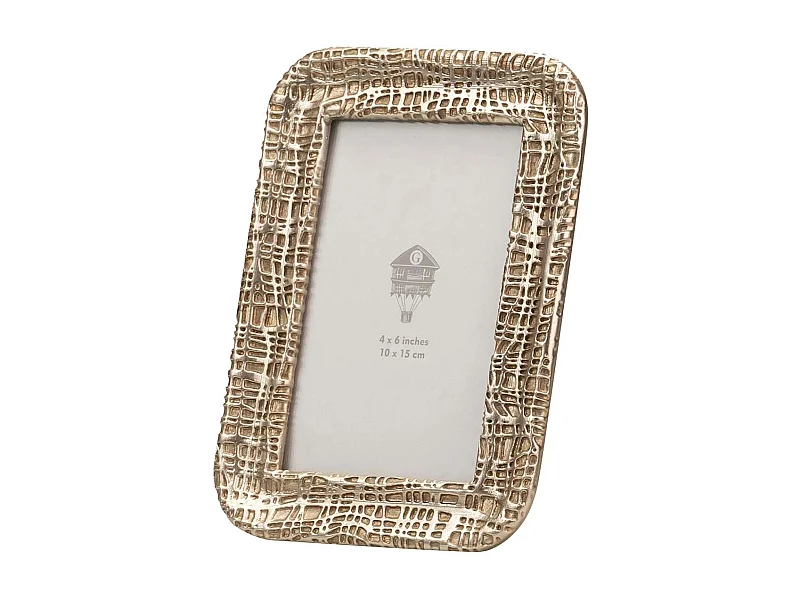 Portafotos Resina Plateado 10x15 Cm