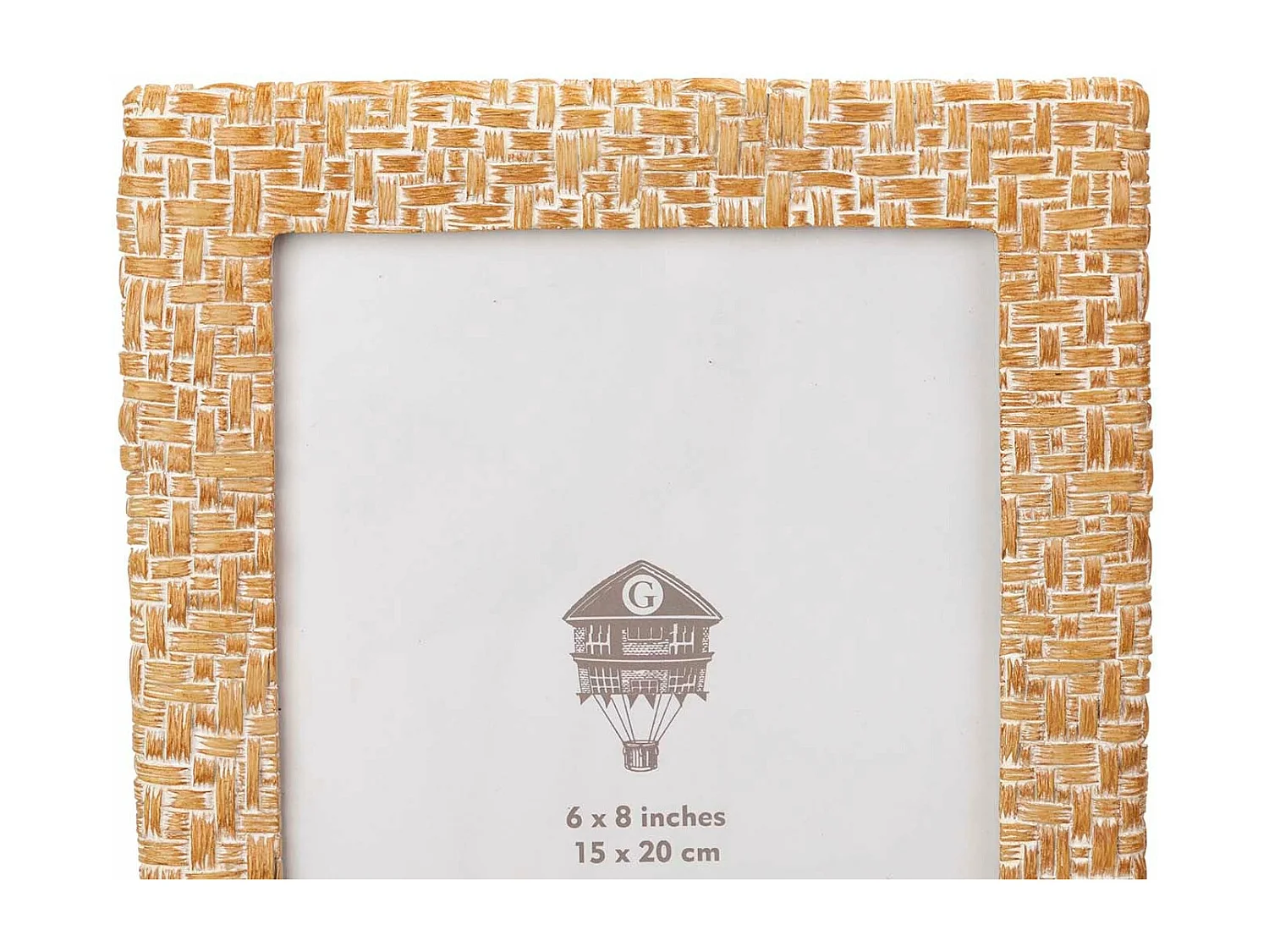 Portafotos Resina Natural Blanco 15x20 Cm