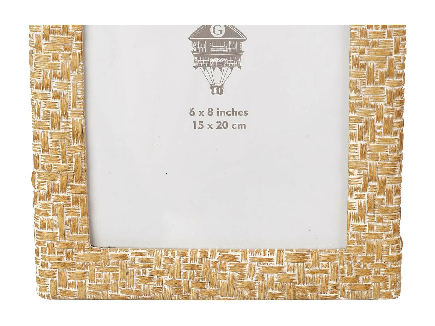 Portafotos Resina Natural Blanco 15x20 Cm