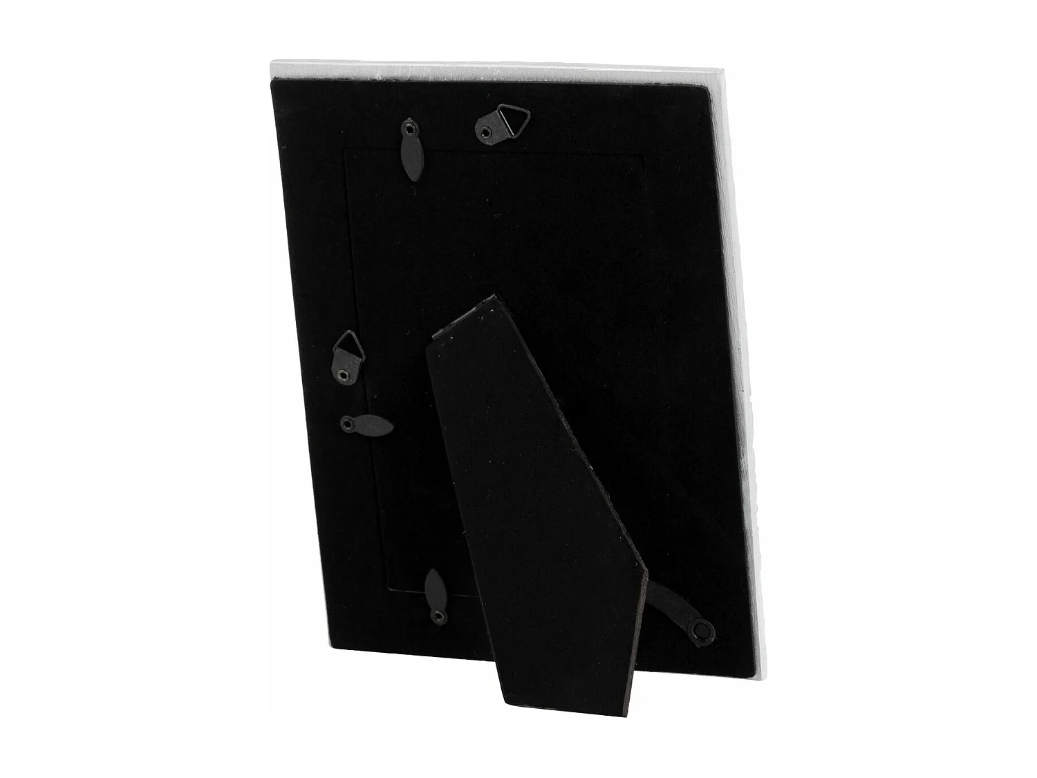 Portafotos Resina Plateado Blanco 10x15 Cm