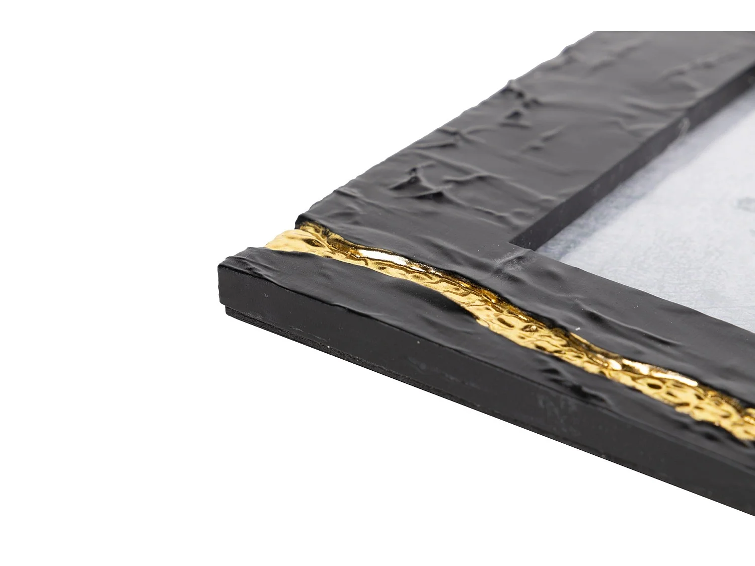 Portafotos Resina Negro Dorado 15x20 Cm