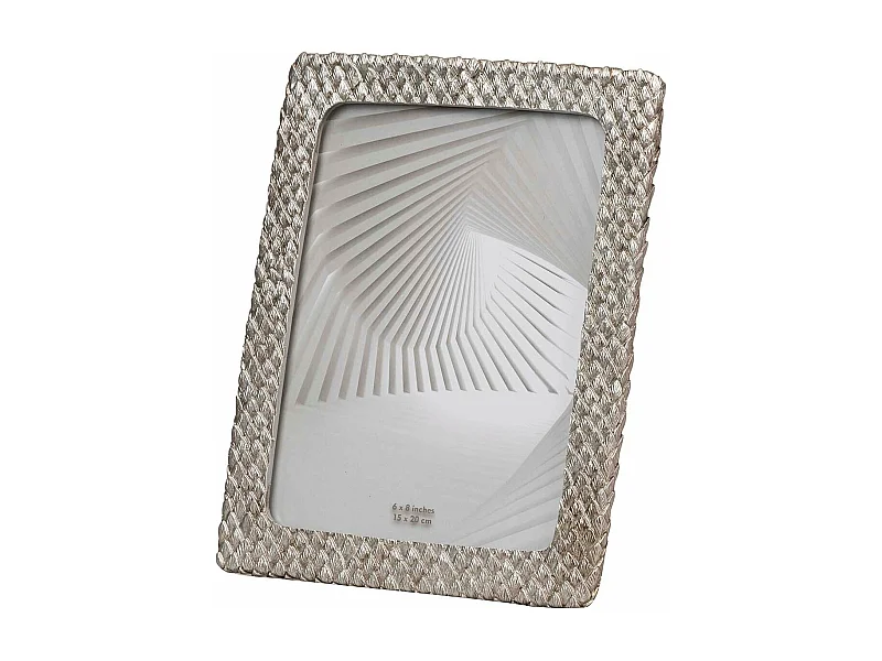 Portafotos Resina Plateado 15x20 Cm