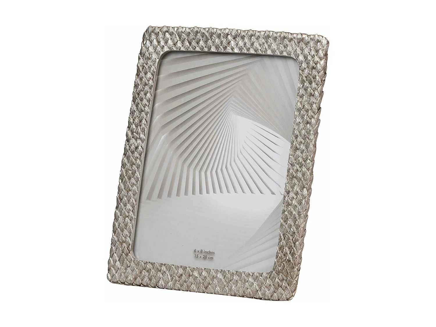Portafotos Resina Plateado 15x20 Cm
