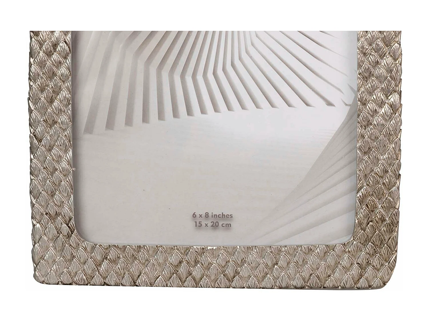 Portafotos Resina Plateado 15x20 Cm