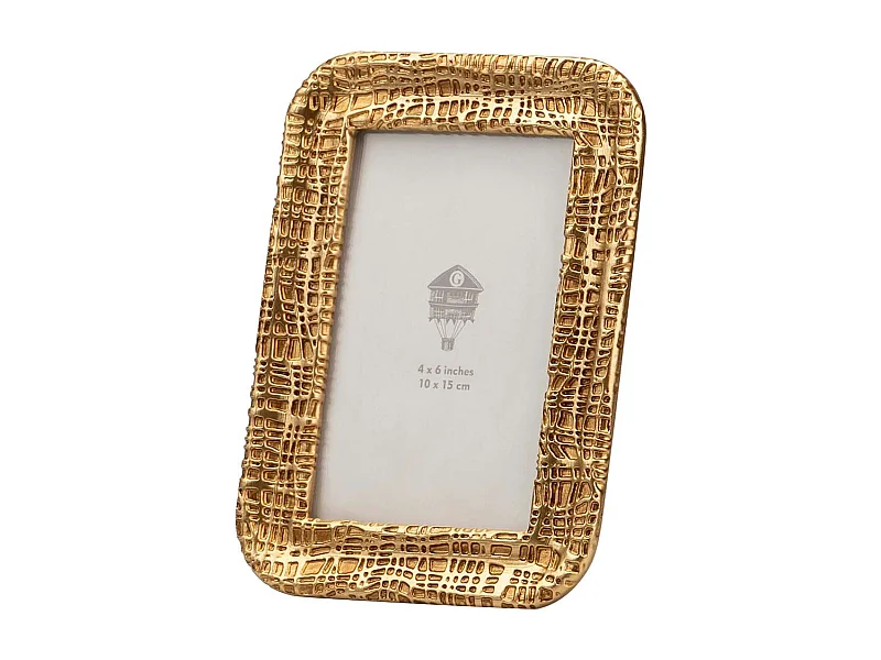 Portafotos Resina Dorado 10x15 Cm