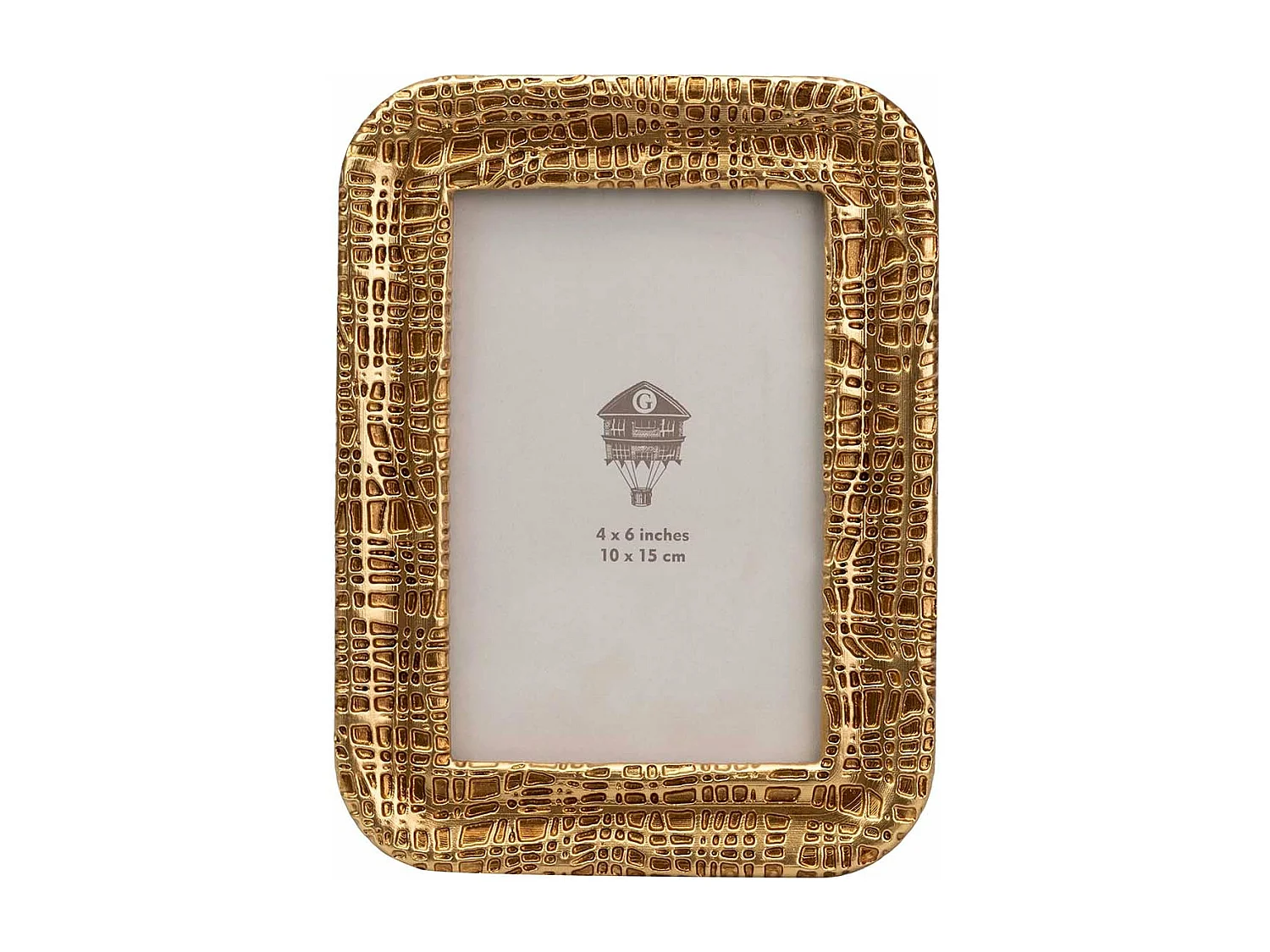 Portafotos Resina Dorado 10x15 Cm