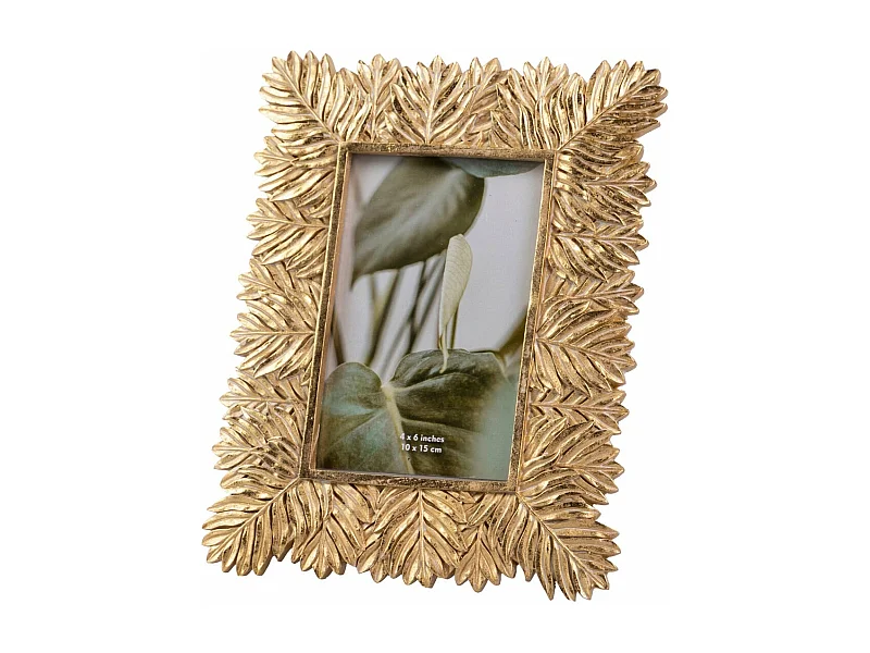 Portafotos Resina Dorado 10x15 Cm