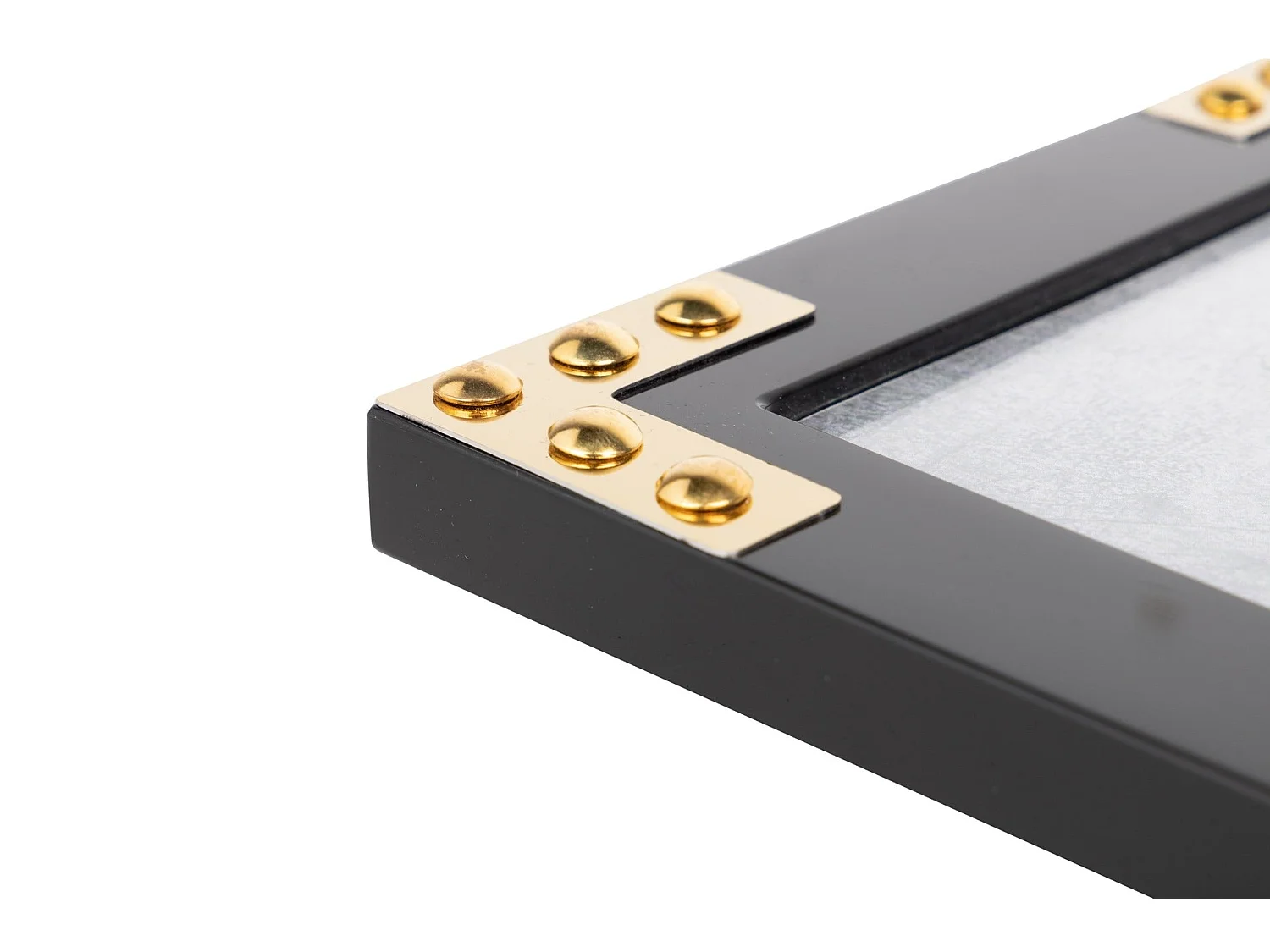 Portafotos Mdf / Metal Negro Dorado 15x20 Cm