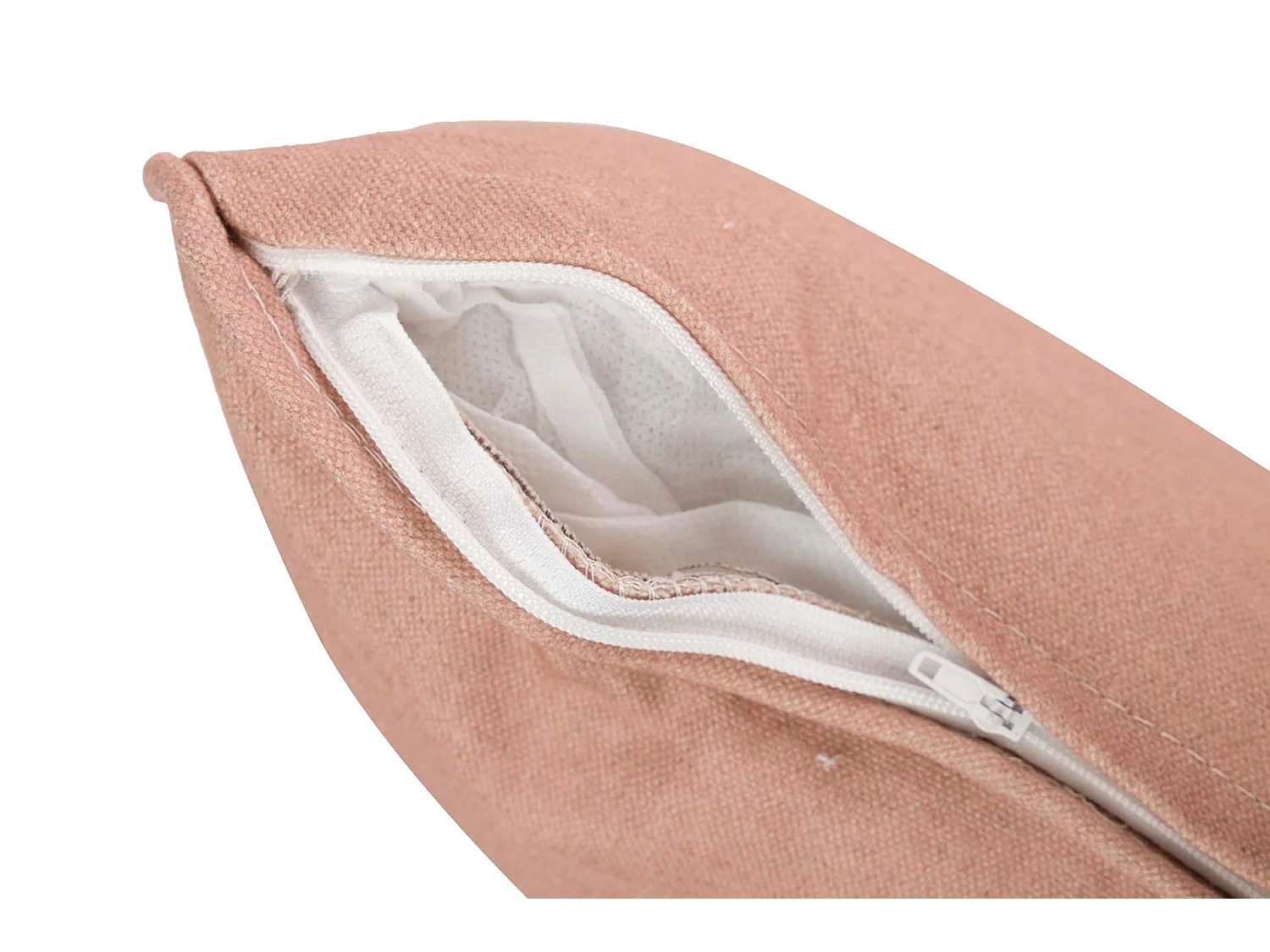 Cojin Lino Rosa 45x30 Cm