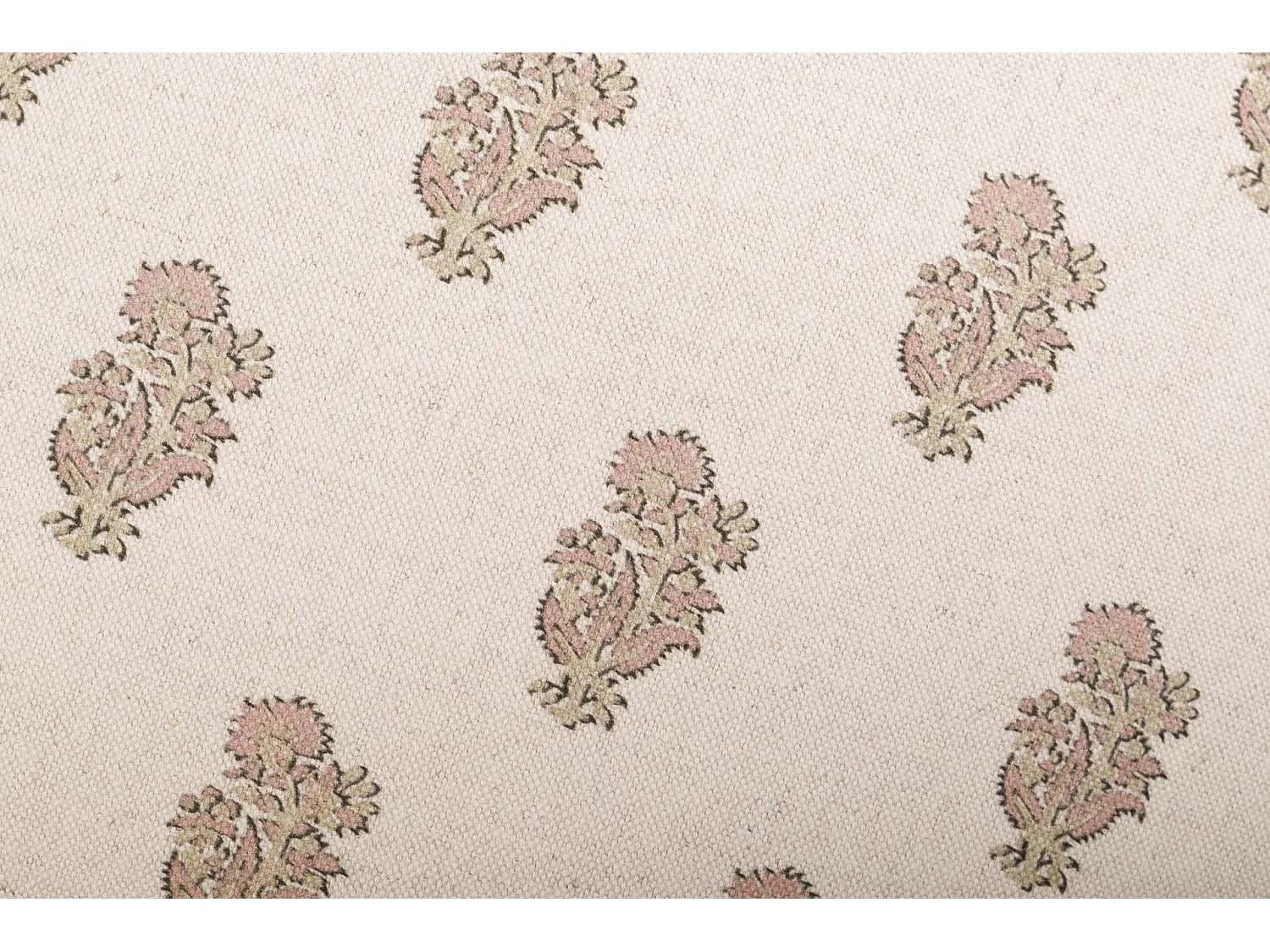 Cojin Lino Flores Rayas 45x45 Cm