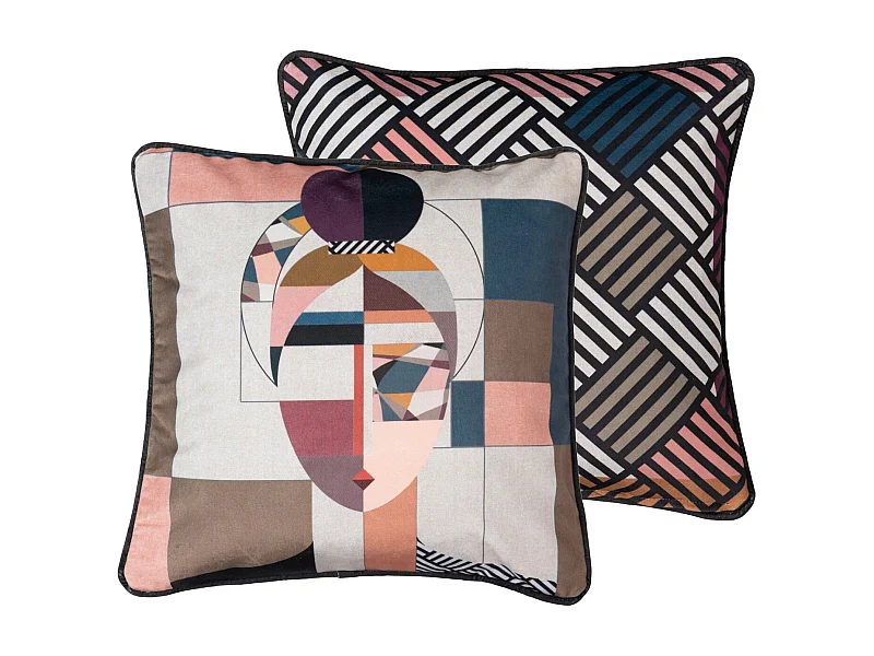 Cojin Velvet Cara Geometrico 45x13x45 Cm