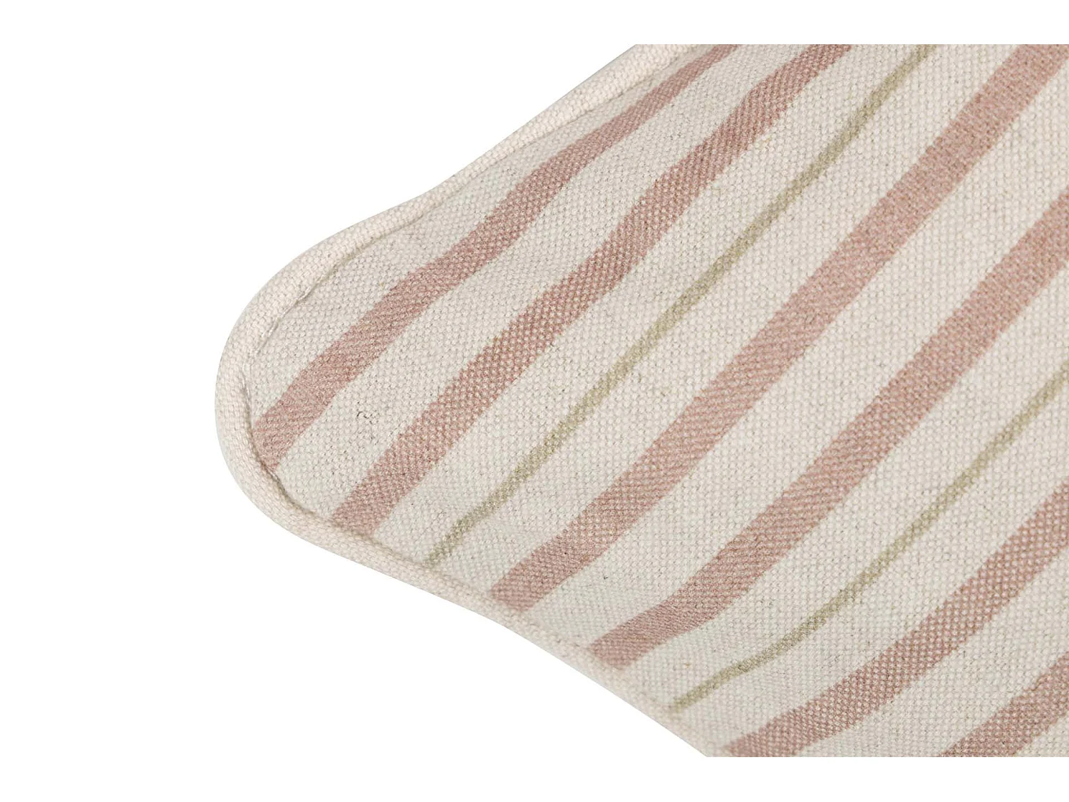 Cojin Lino Flores Rayas 45x30 Cm