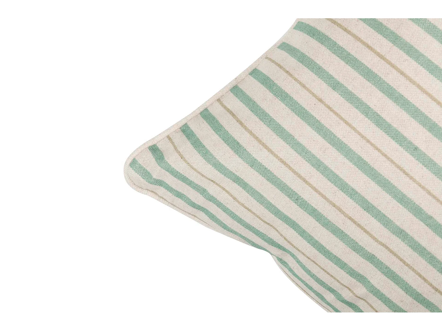 Cojin Lino Flores Rayas 45x45 Cm