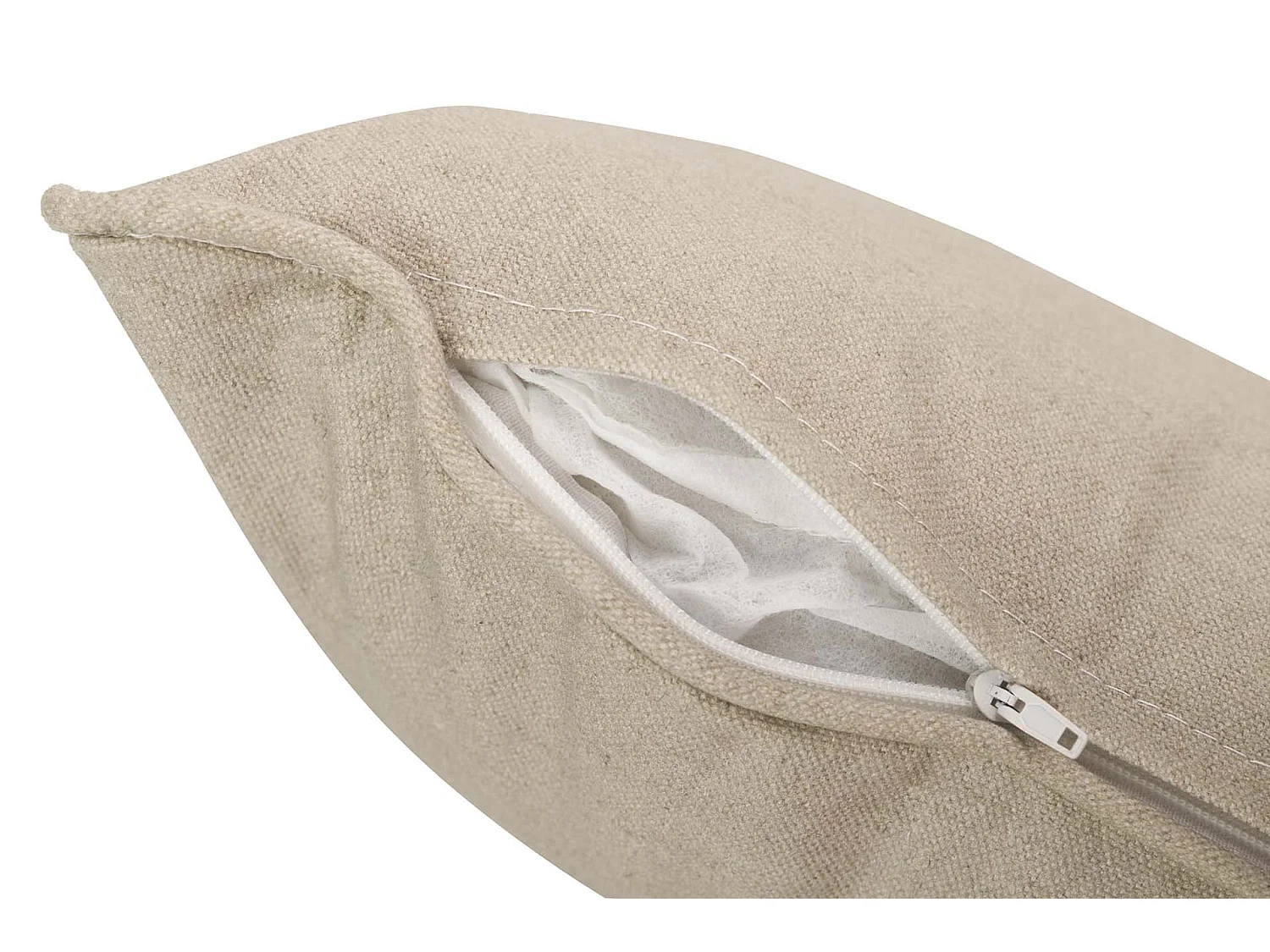 Cojin Lino Gris 45x30 Cm