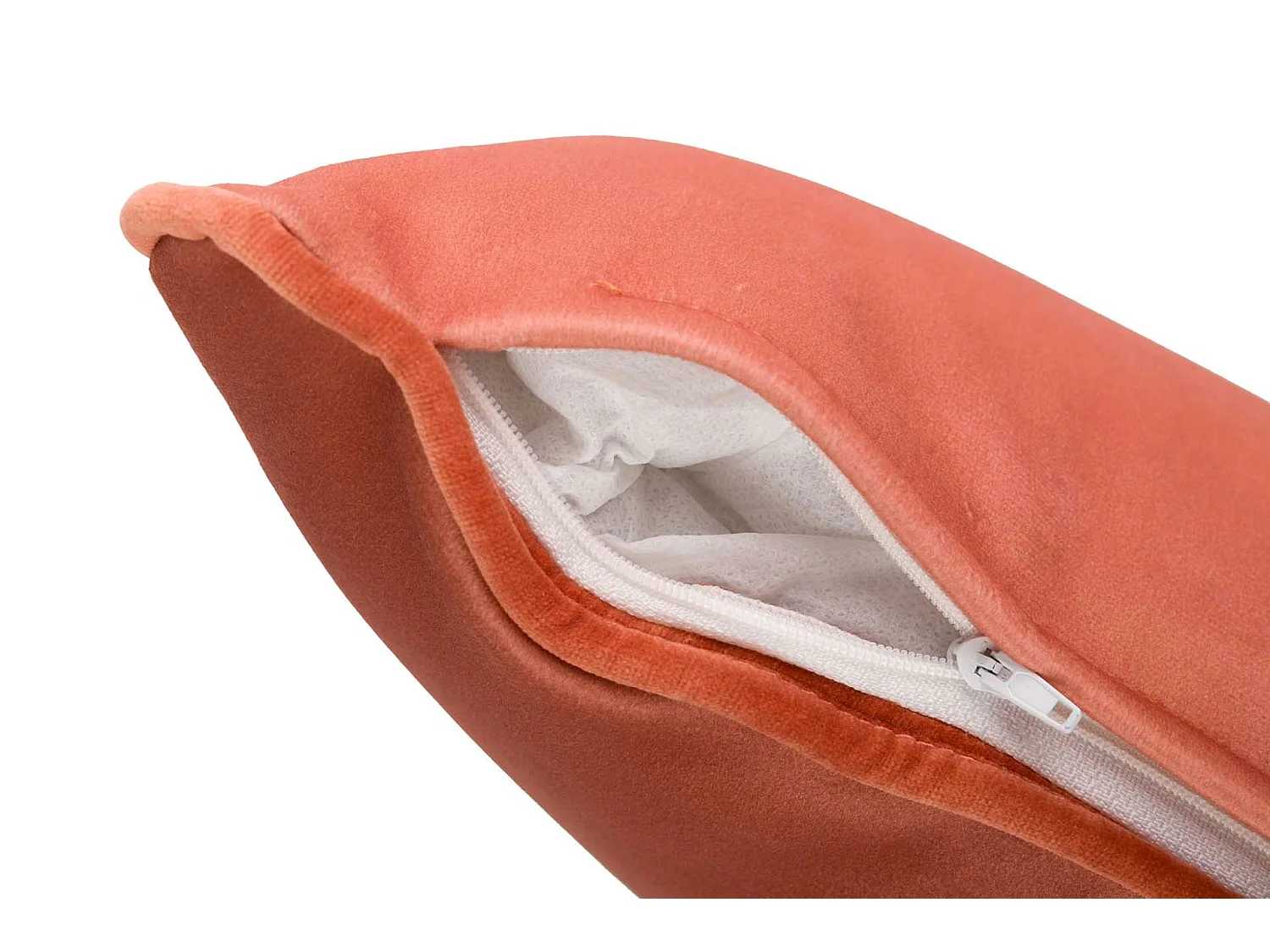 Cojin Velvet Naranja 45x30 Cm