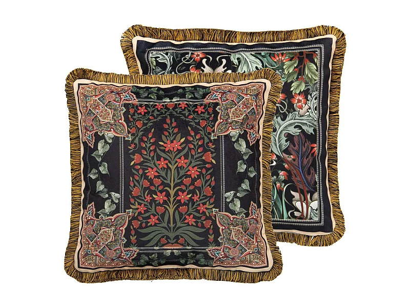 Cojin Classic Plantas Velvet 45x13x45 Cm