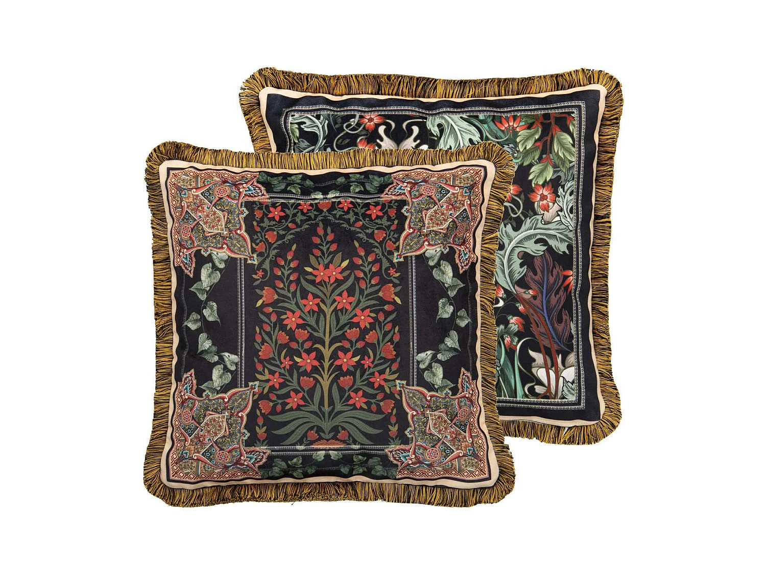 Cojin Classic Plantas Velvet 45x13x45 Cm