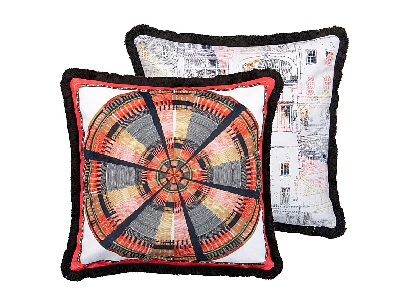 Cojin Classic Edificios Velvet 45x13x45 Cm