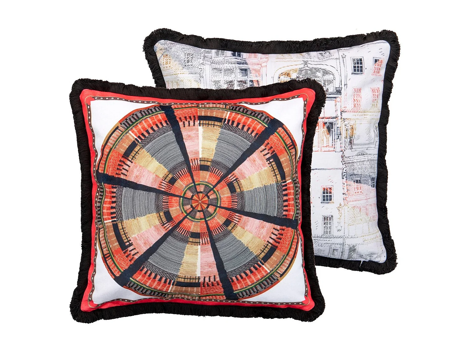 Cojin Classic Edificios Velvet 45x13x45 Cm