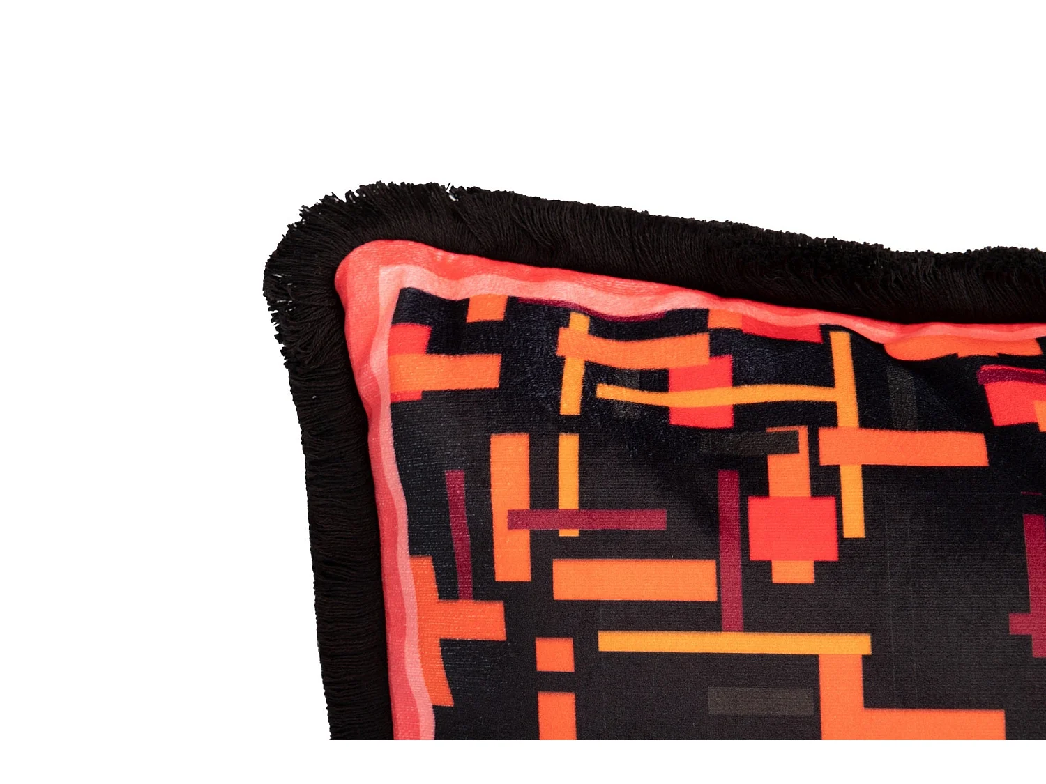 Cojin Classic Geometria Flores Velvet 60x13x45cm