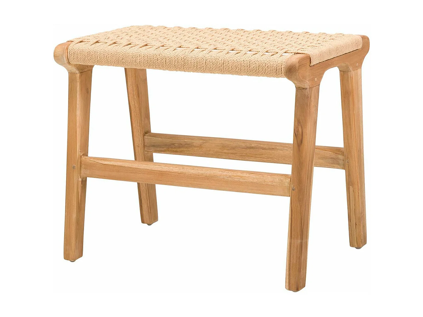 Banco Madera Teka Natural 50x36x44 Cm