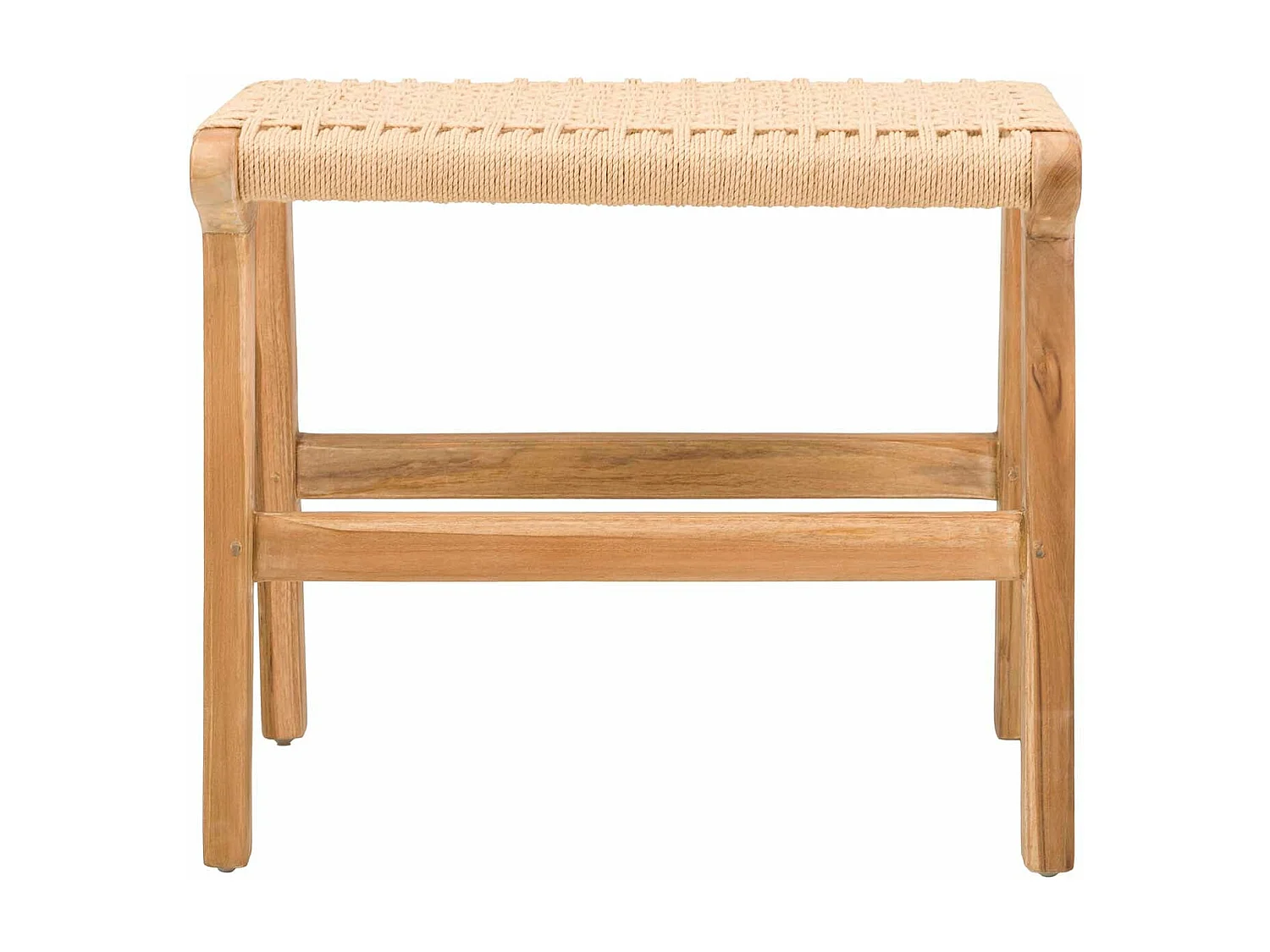 Banco Madera Teka Natural 50x36x44 Cm