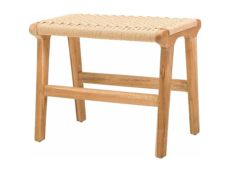 Banco Madera Teka Natural 50x36x44 Cm