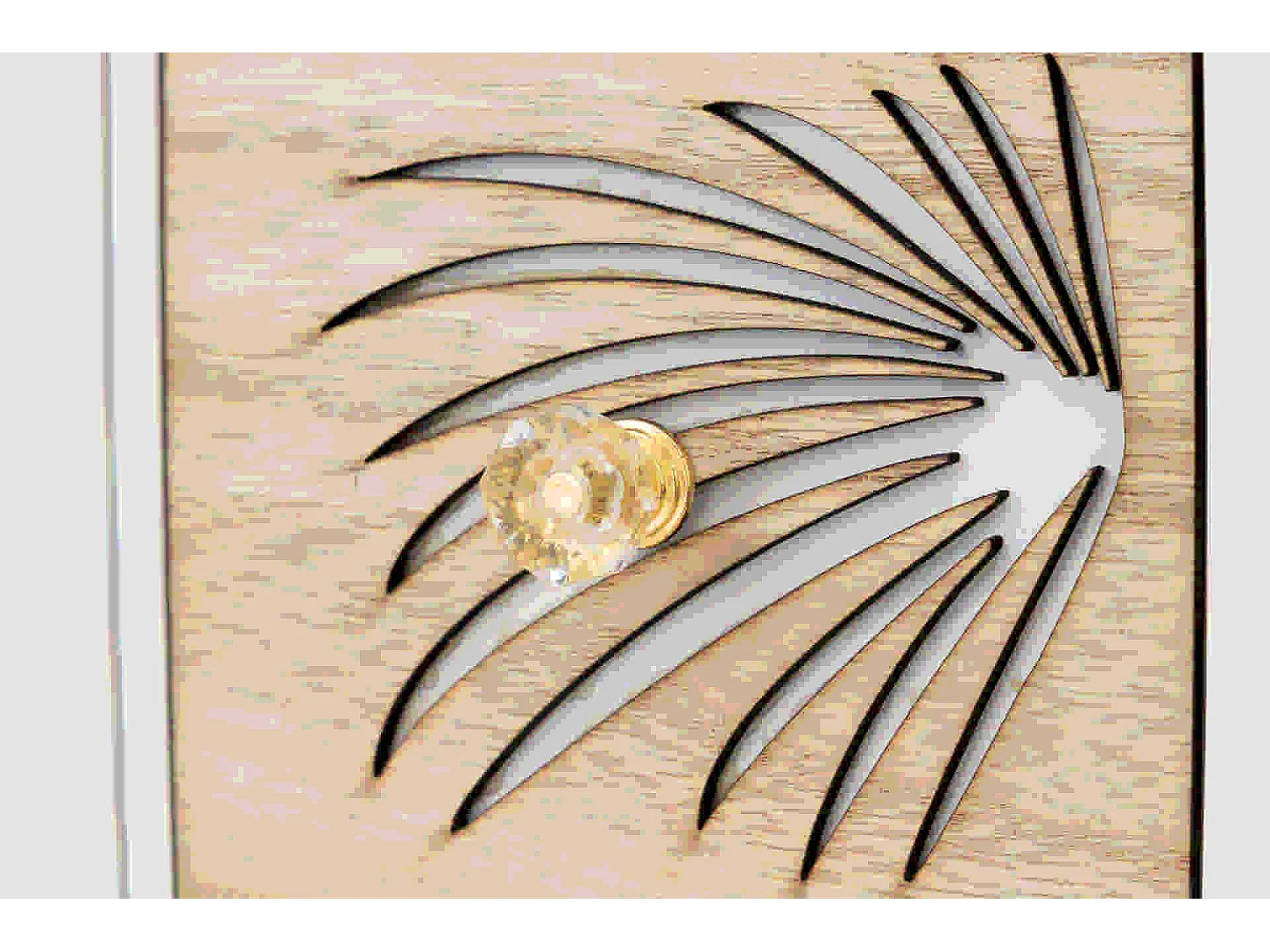 Joyero 3 Cajones Madera Talla 40x12x14 Cm