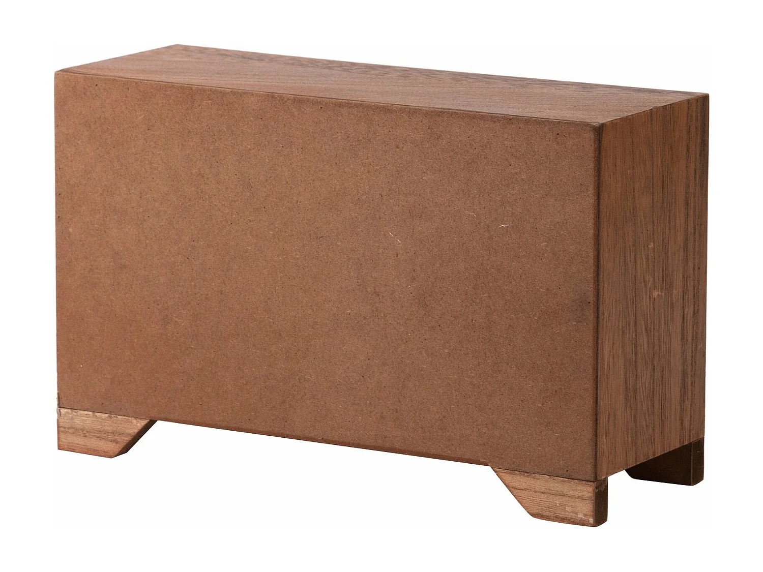 Joyero Madera Tallada Natural 27x11x17 Cm