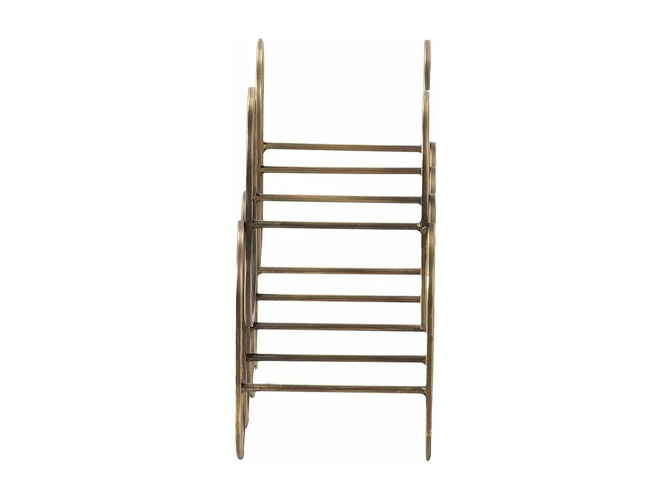 Botellero Metal Dorado 51x17x30 Cm