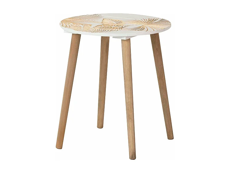 Mesa Auxiliar Madera Talla 45x45x50 Cm