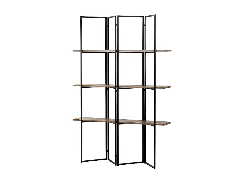 Estanteria Mdf Metal Vinilo K/d 120x29x180 Cm