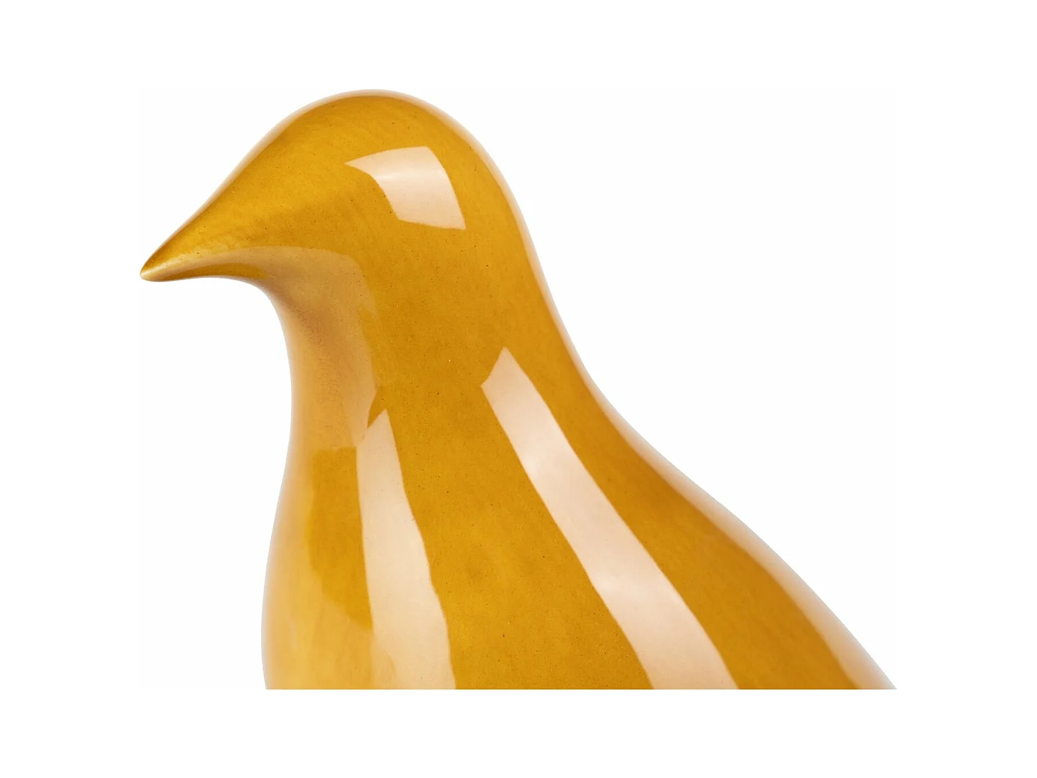 Pajaro Ceramica Amarillo 25x10x21 Cm
