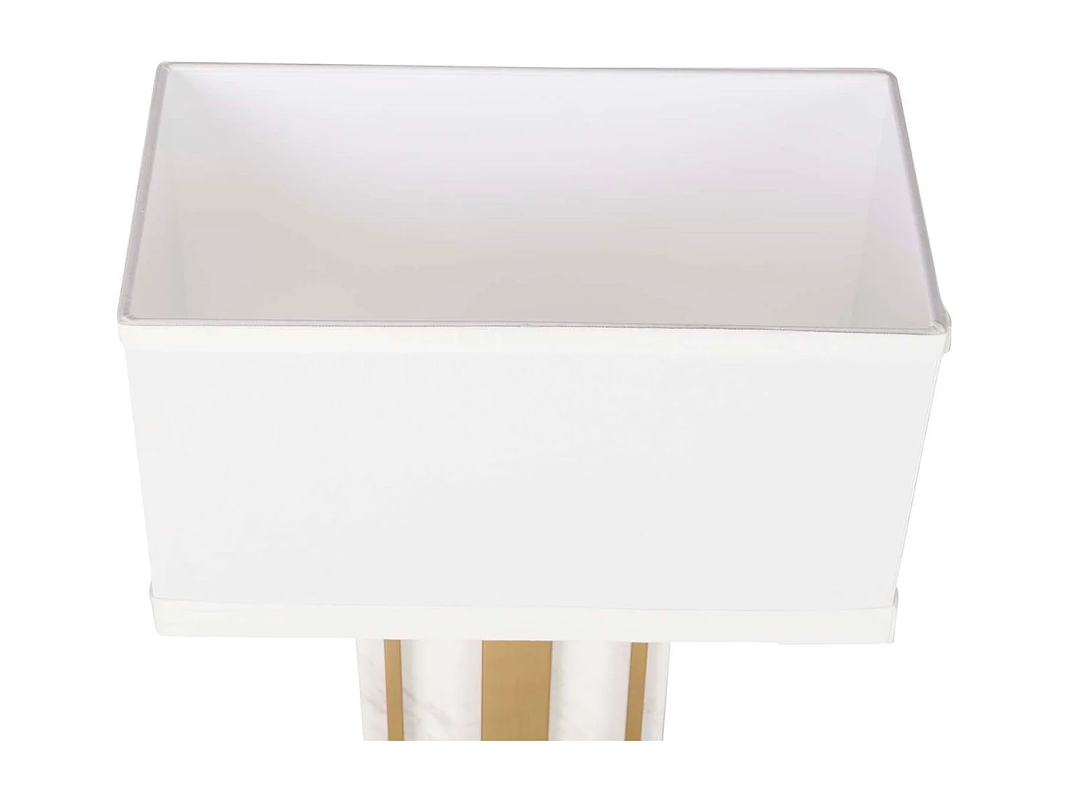 Lámpara Sobremesa Metal Mármol 38x20x59 Cm