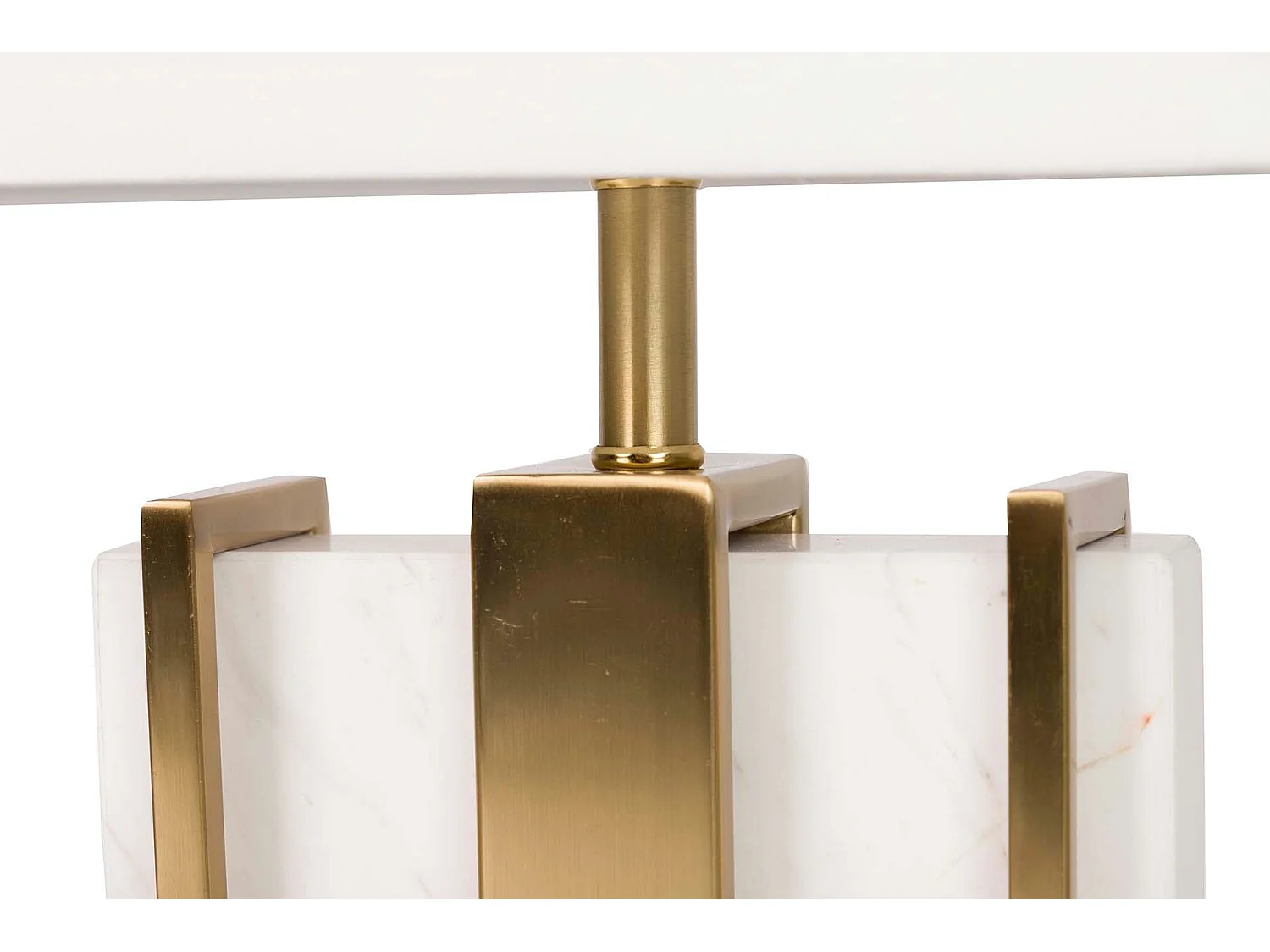 Lámpara Sobremesa Metal Mármol 38x20x59 Cm