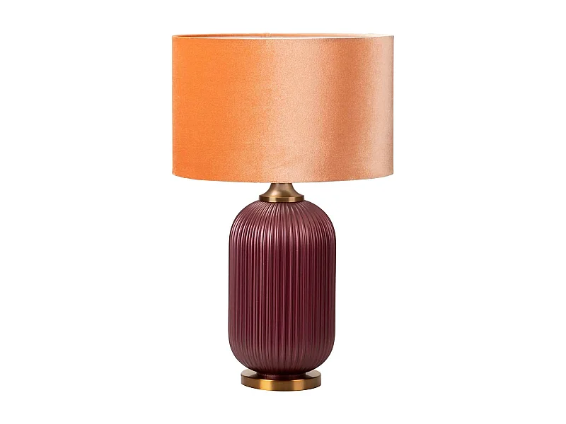 Lampara Sobremesa Cristal 41x41x65 Cm