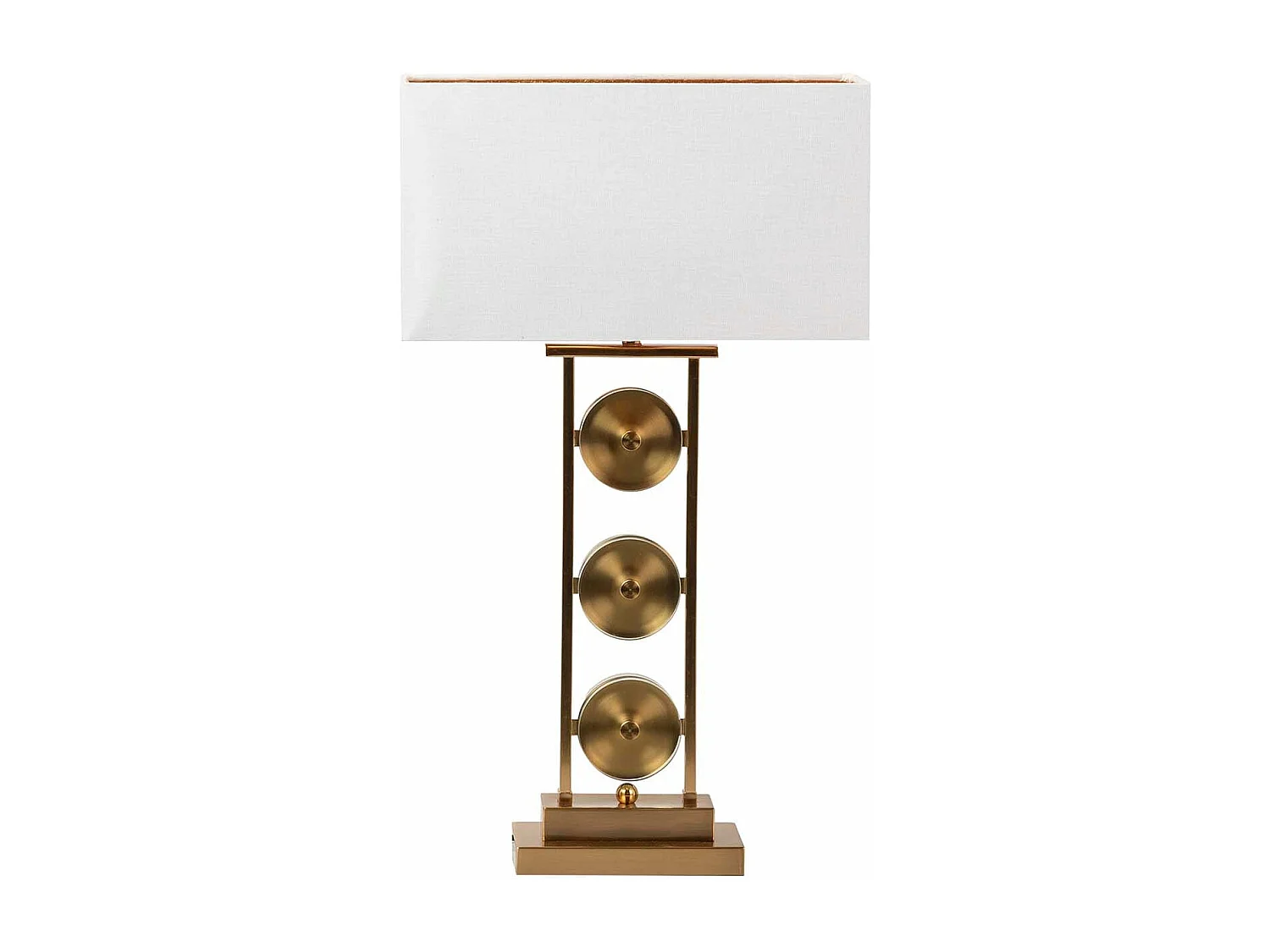 Lámpara Sobremesa Metal Cristal 40x20x70 Cm