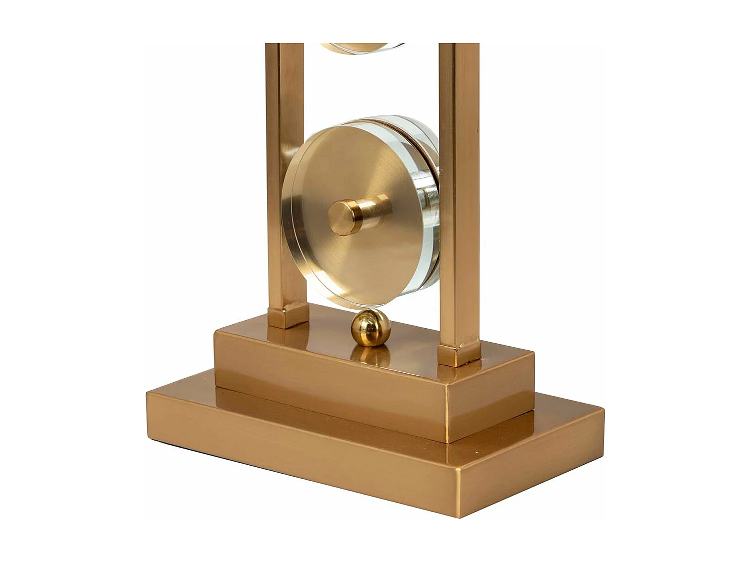 Lámpara Sobremesa Metal Cristal 40x20x70 Cm