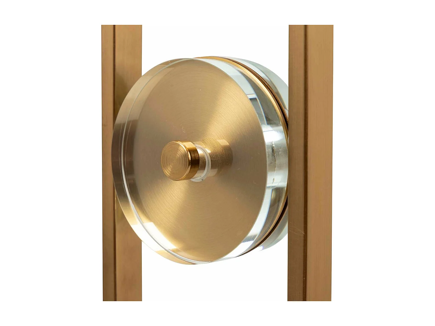 Lámpara Sobremesa Metal Cristal 40x20x70 Cm