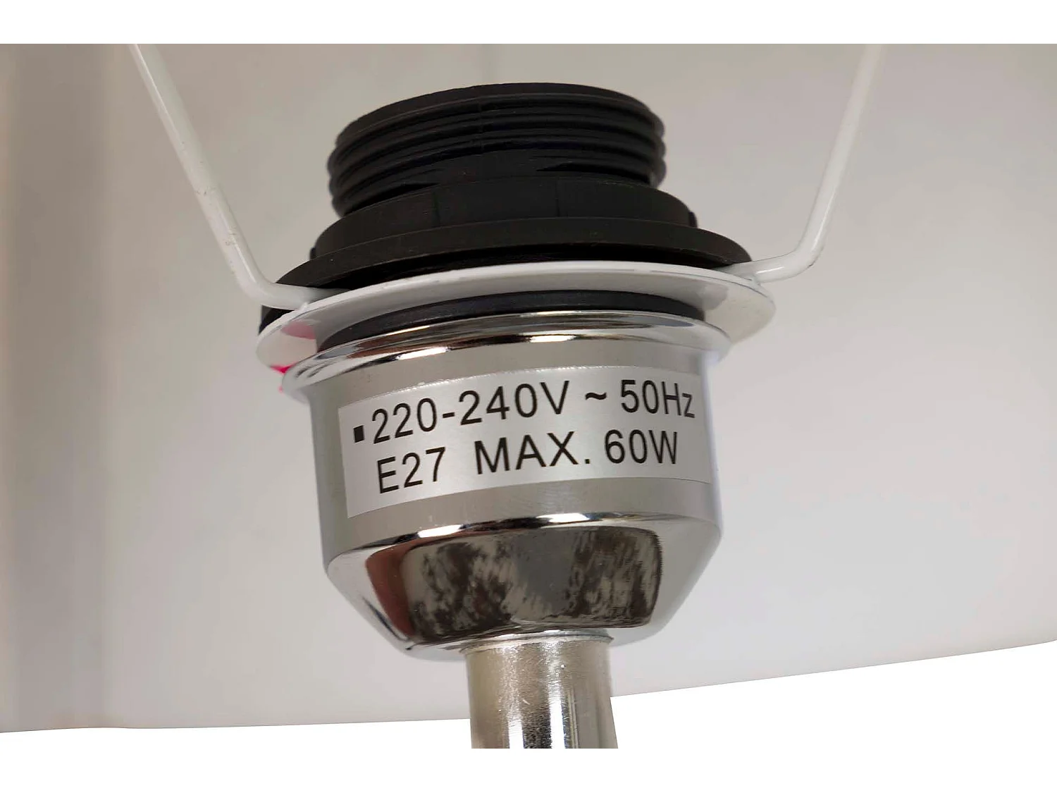 Lámpara Sobremesa Cerámica Gris 40x40x59 Cm