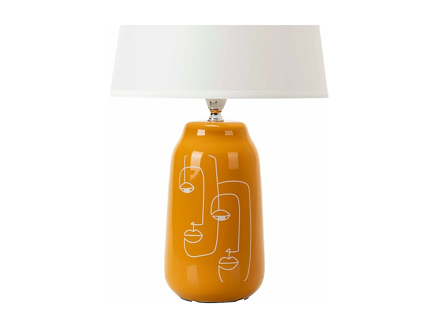 Lampara Sobremasa Ceramica 25x25x41 Cm