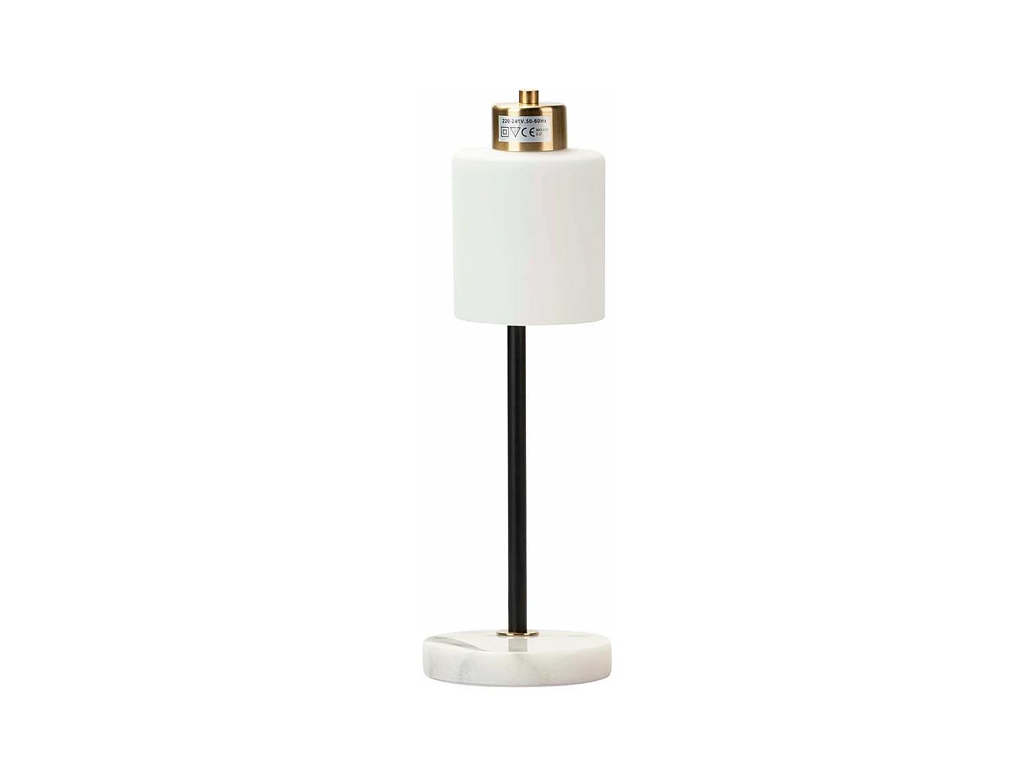 Lampara Sobremesa Metal 21x21x48 Cm