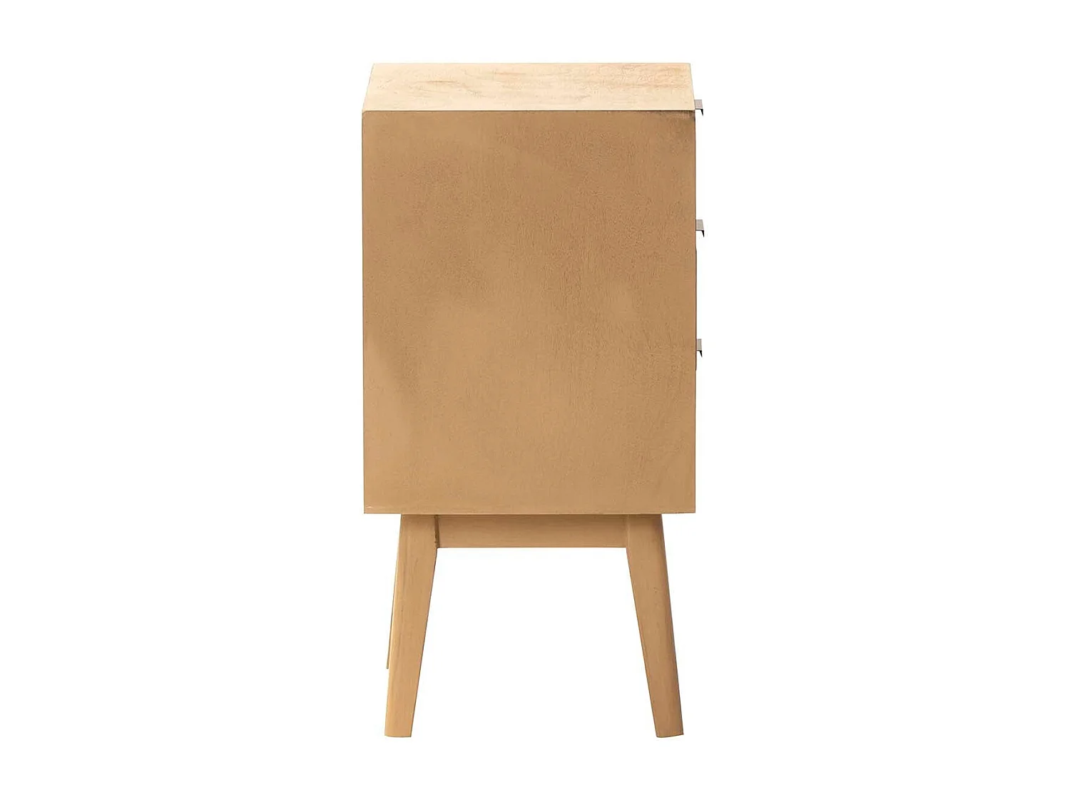 Mesita 3 Cajones Mdf Pino Marron 40x32x61 Cm