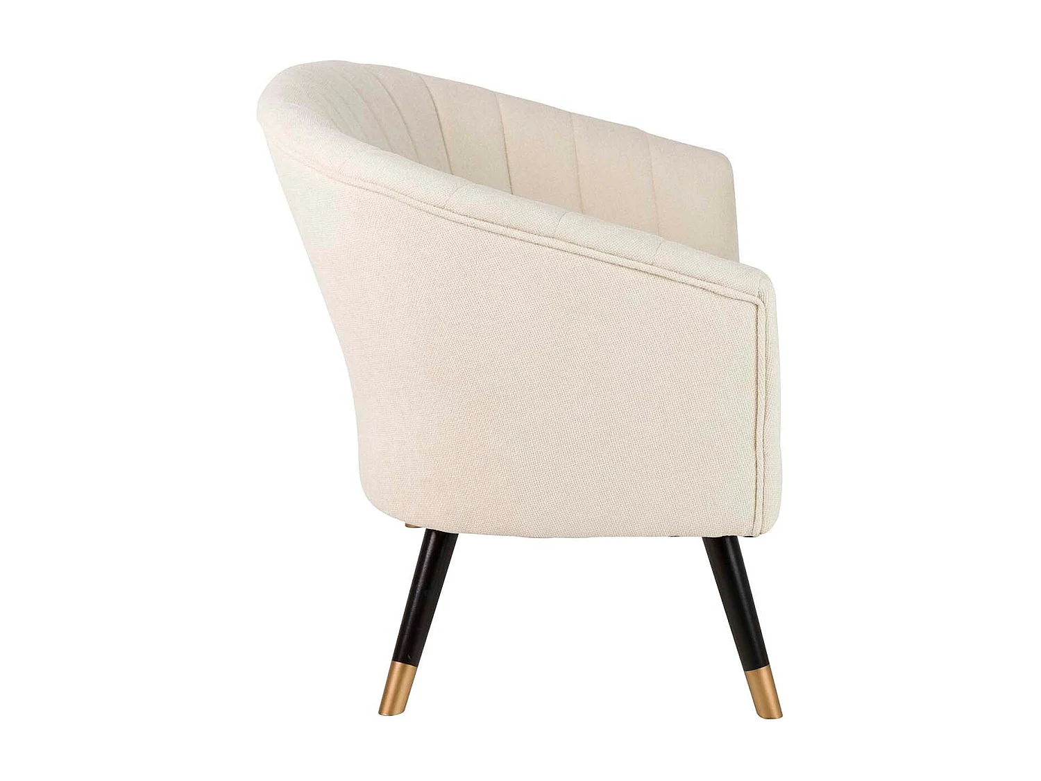 Sofá Chenilla Beige 129x72x80 Cm