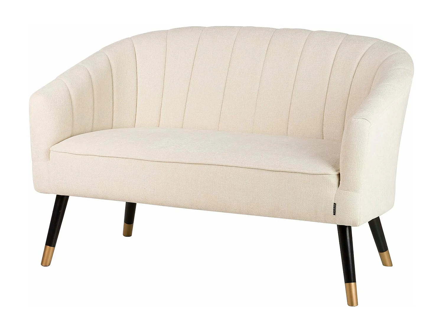 Sofá Chenilla Beige 129x72x80 Cm