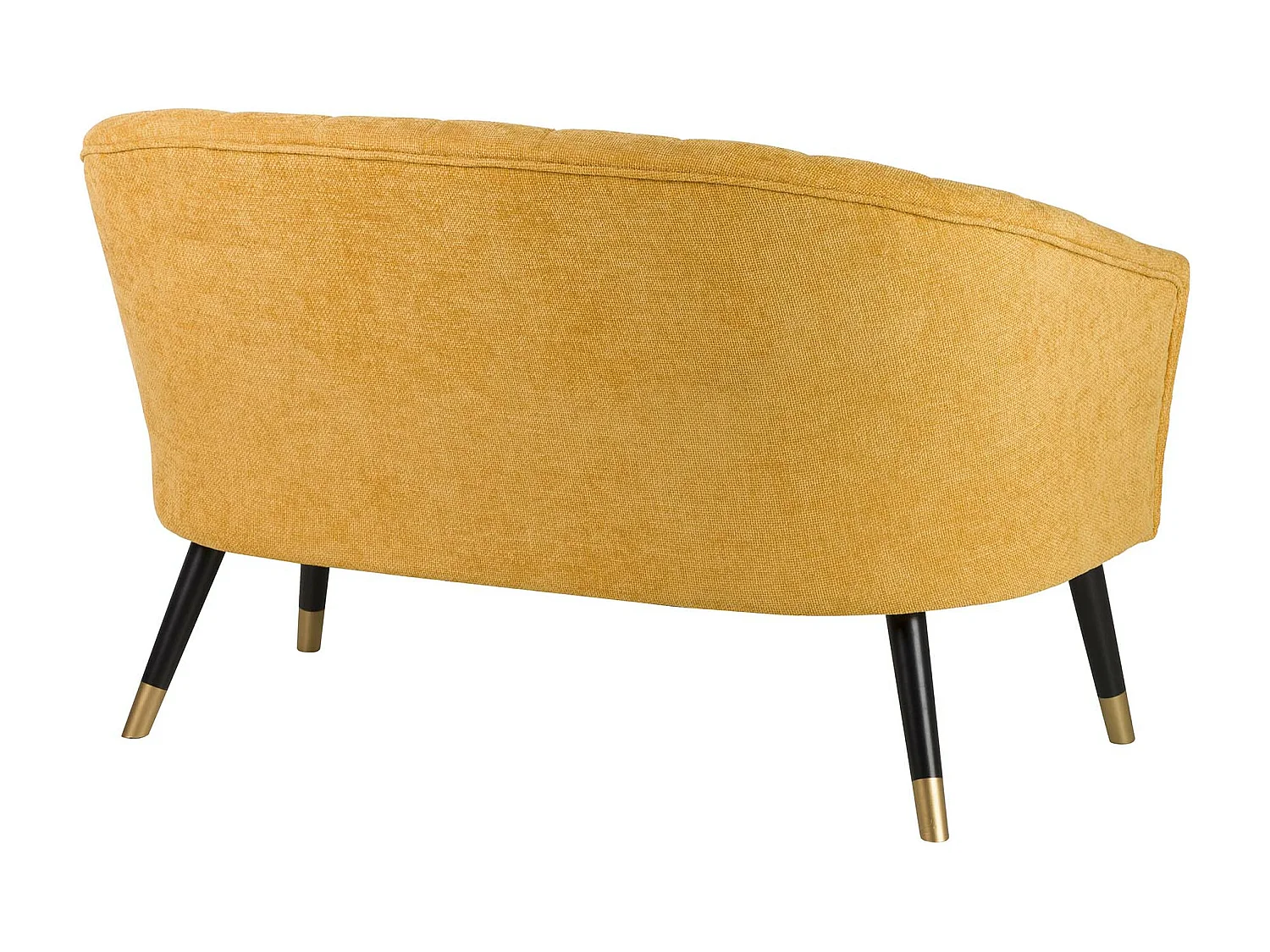 Sofá Chenilla Amarillo 129x72x80 Cm