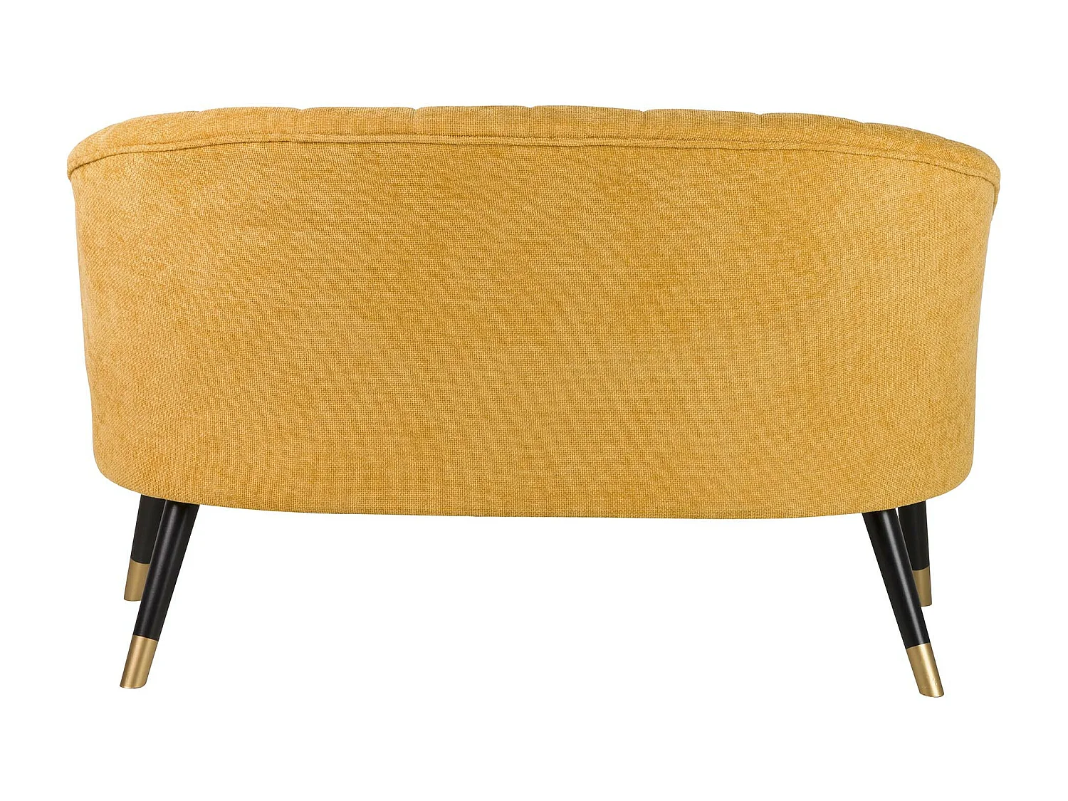 Sofá Chenilla Amarillo 129x72x80 Cm