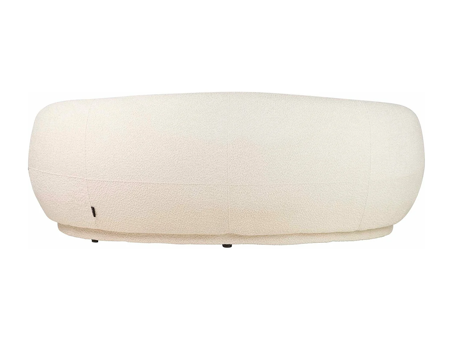 Sofa Boucle Beige Luna 191x93x73 Cm