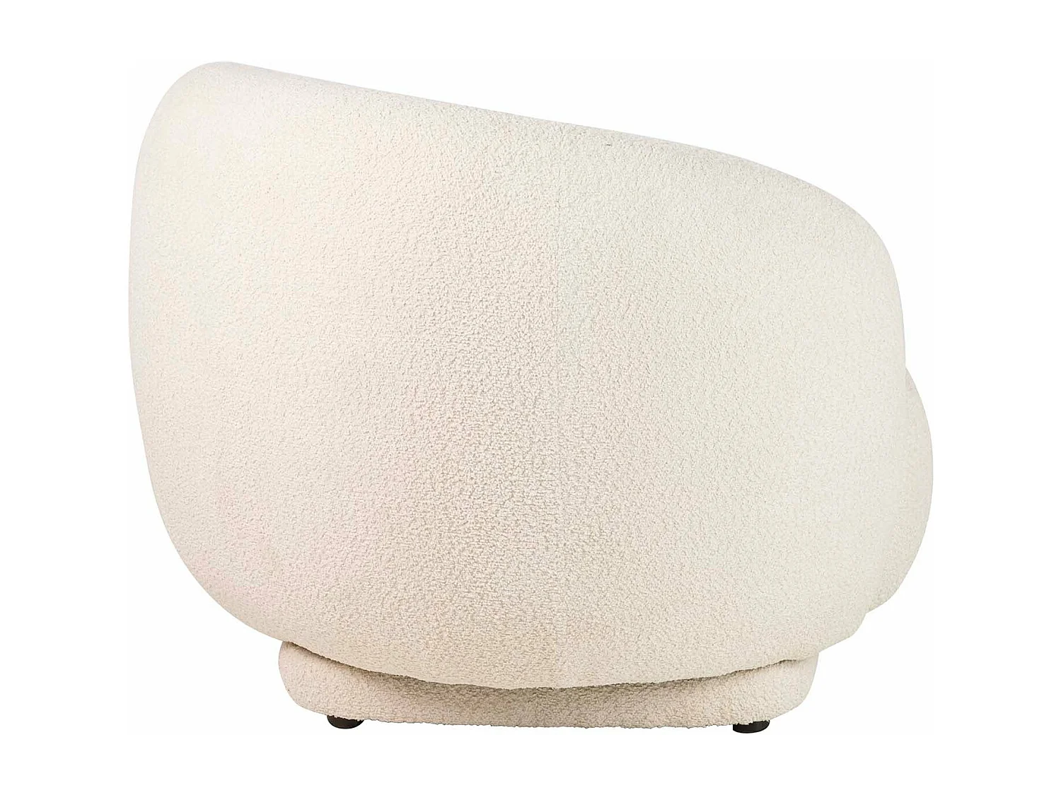 Butaca Boucle Beige Luna Giratoria 93x87x73 Cm