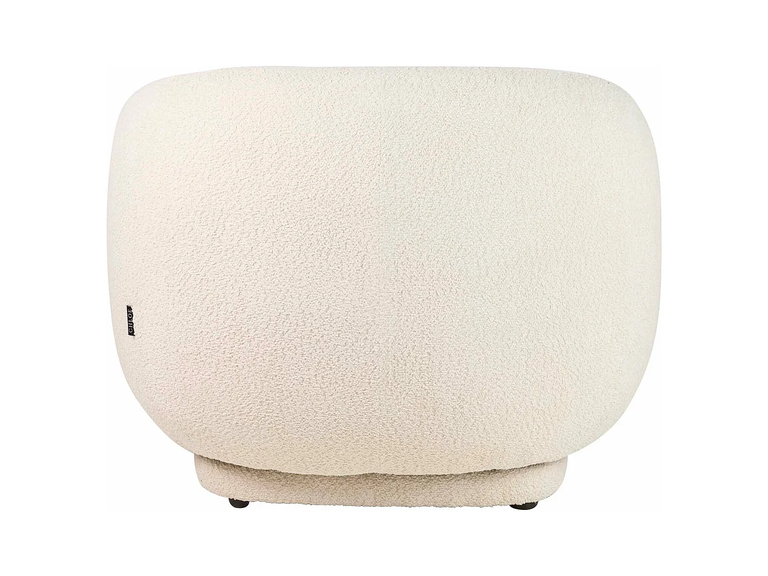 Butaca Boucle Beige Luna Giratoria 93x87x73 Cm